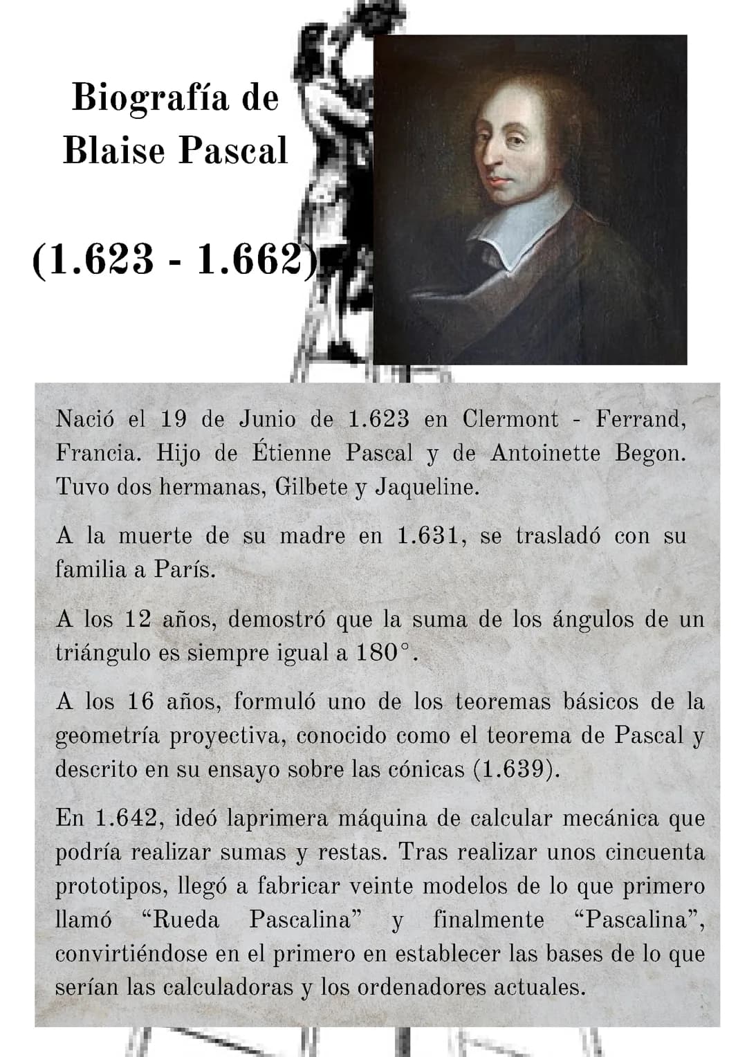 Biografía de Blaise Pascal