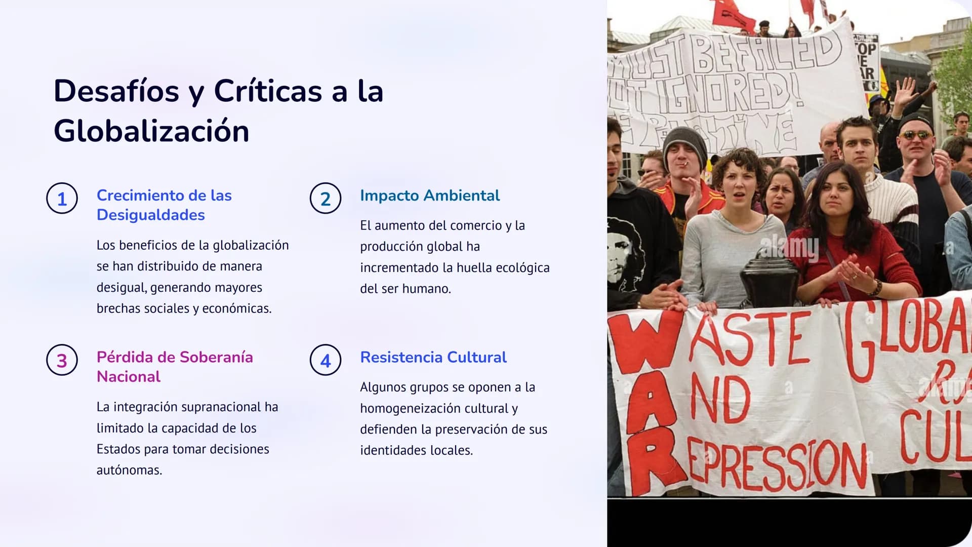 a
a
alamu
Globalización e
Integración
Regional
La globalización ha transformado las relaciones económicas, políticas y
culturales a nivel mu