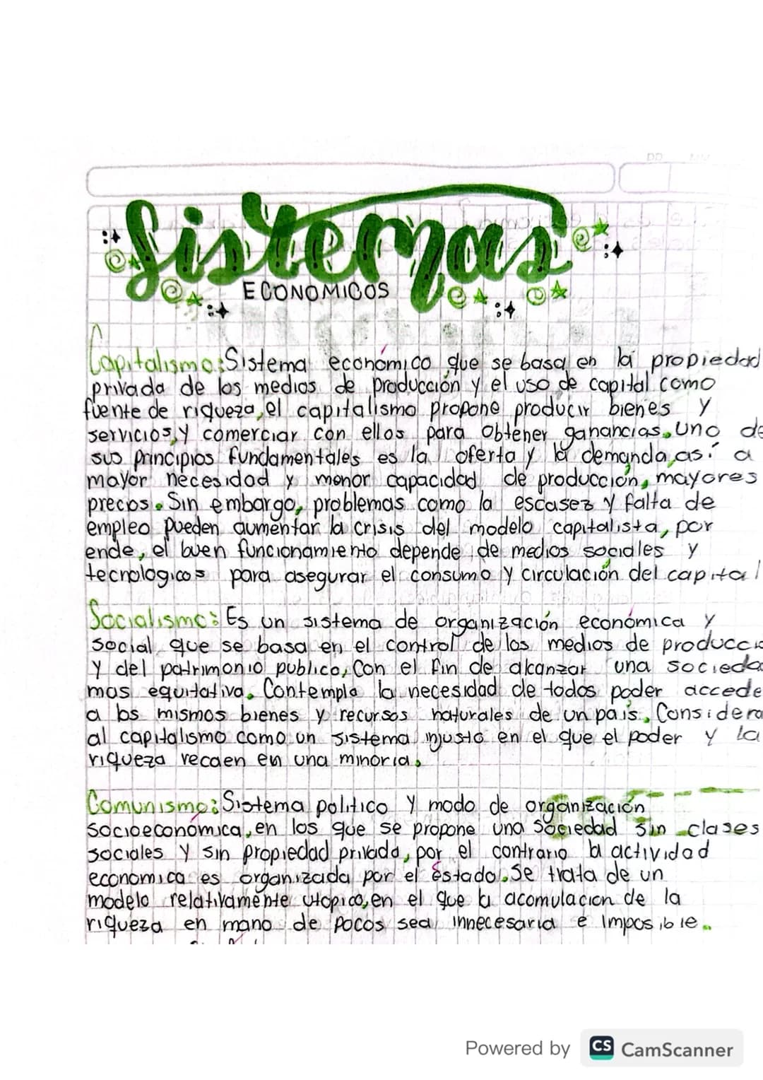 sistemas económicos 