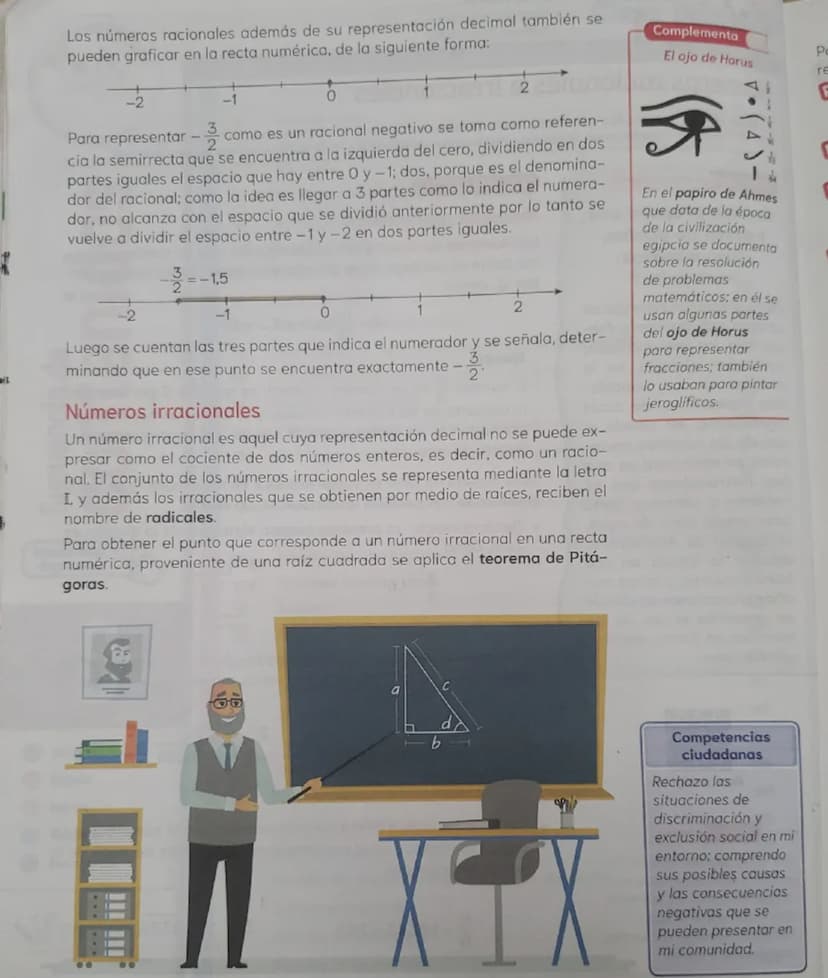 Unidad temática
Aqui aprenderás.
⚫ Números racionales
. Números irracionales
Números racionales e irracionales
Meta de
aprendizaje
Identific