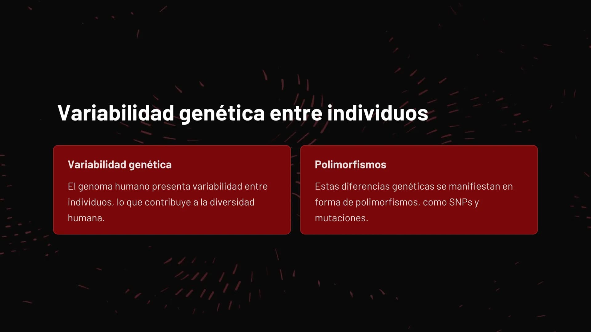 Introducción al
genoma humano
El genoma humano es el conjunto completo de material genético
presente en las células, compuesto por aproximad