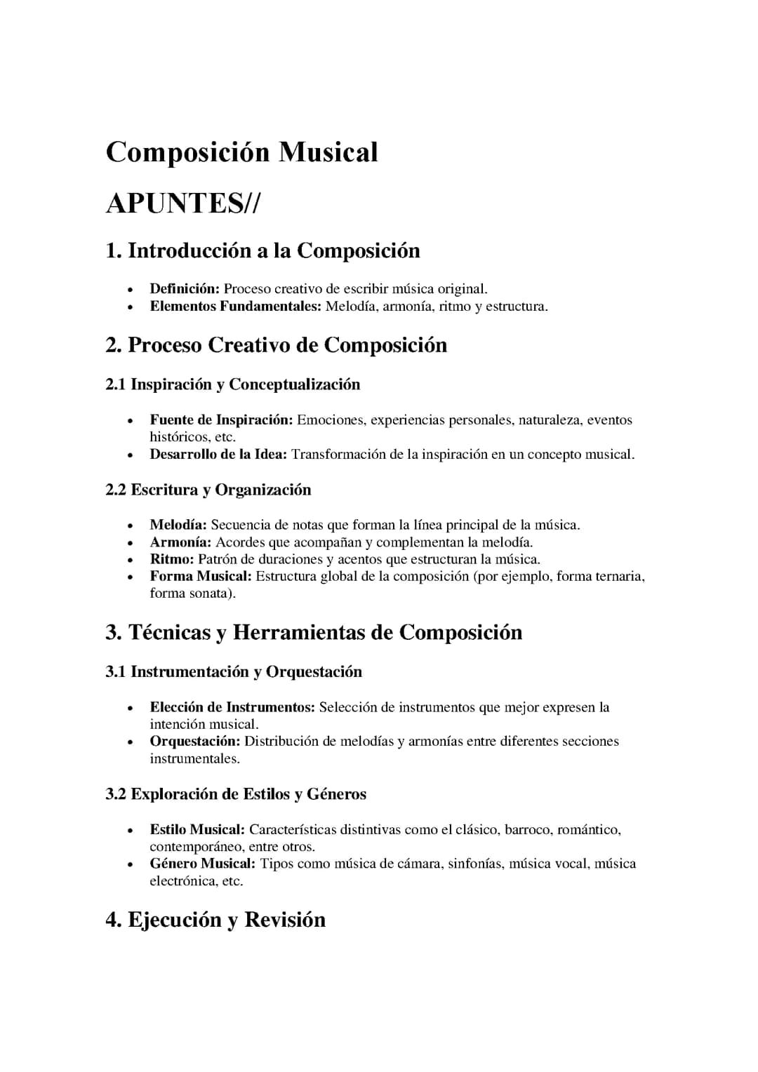 Composición Musical