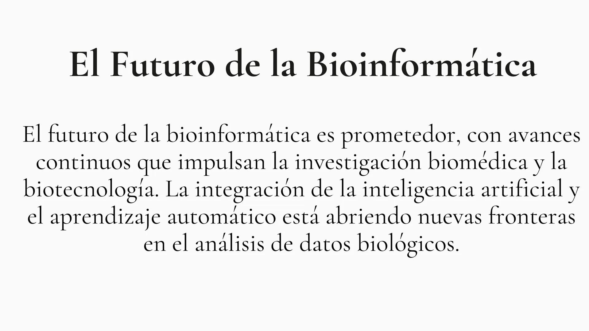 BIOINFORMATICA ¿Que es la bioinformatica?
La bioinformática es una disciplina científica emergente que
combina biología, informática, matemá