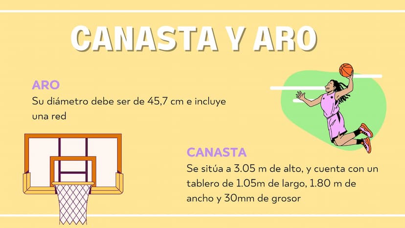 MEDIDAS
DE LA
CANCHA TEMAS
Medida General
Linea y Circulo Central
Area de Tiro
Canasta
Aro MEDIDAS GENERALES
SEGÚN LA NBA
La cancha debe med