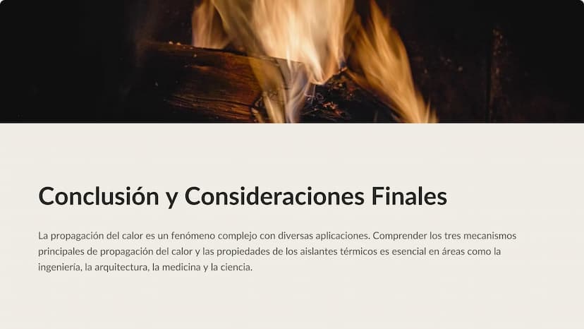 Propagación del
Calor
La propagación del calor es un fenómeno
fundamental en la naturaleza y la ingeniería.
Se refiere a la transferencia de