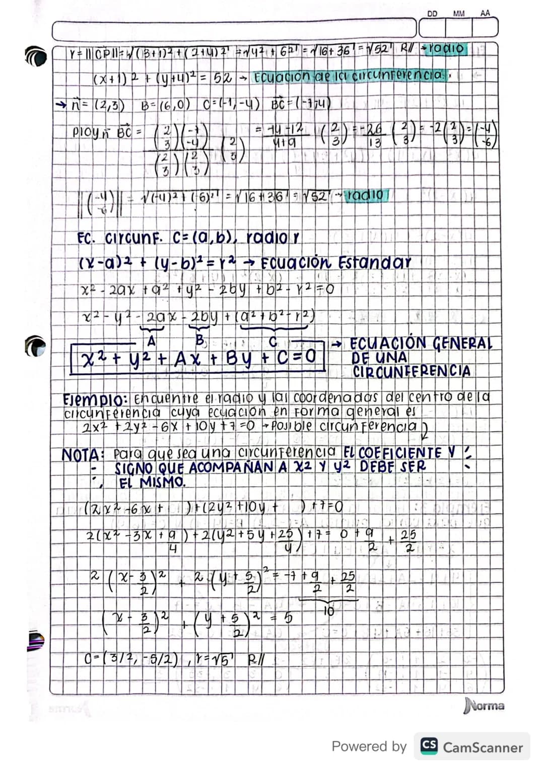 Circunferencia
Parabola
Elipse DD
Hiperbola
circunferencia: DE CENTRO CY RADIO Y
Sean Cun punto del piano yr un real positivo. se llama
Circ