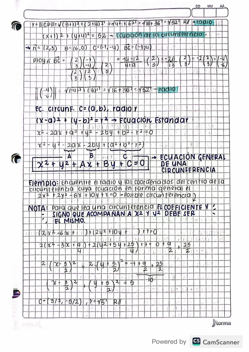 Circunferencia
Parabola
Elipse DD
Hiperbola
circunferencia: DE CENTRO CY RADIO Y
Sean Cun punto del piano yr un real positivo. se llama
Circ