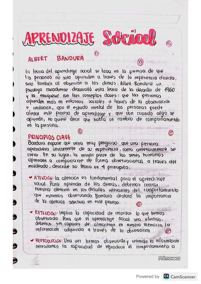 APRENDIZAJE SOCiool
ALBERT
BANDURA
la teoria del aprendizaje social se basa en la premisa de que
las personas no solo aprenden a traves de l