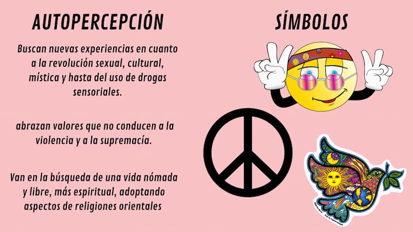 MOVIMIENTO
HIPPIE Nacidos en Estados Unidos en 1960, el referente en principios del movimiento es la
Generación Beat de 1950 y se originan e