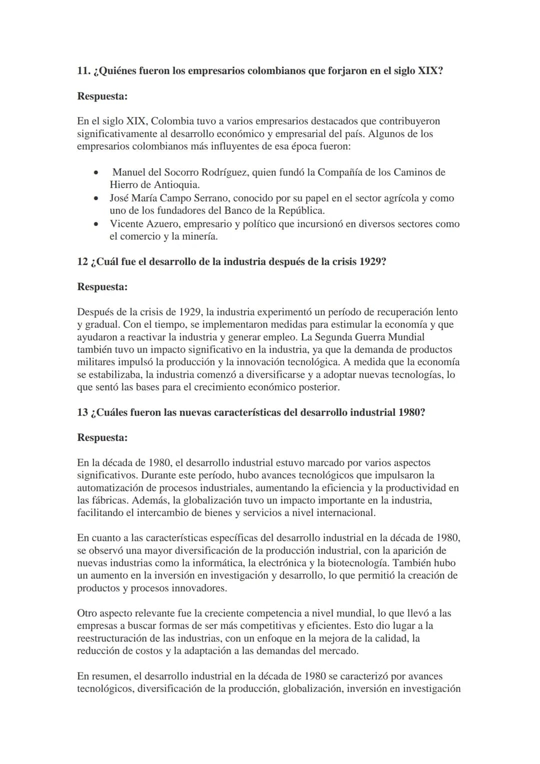 Historia empresarial Taller.
1.¿Por qué estudiar la historia empresarial de Colombia? En Colombia, ¿cómo
eran los empresarios del siglo XIX?