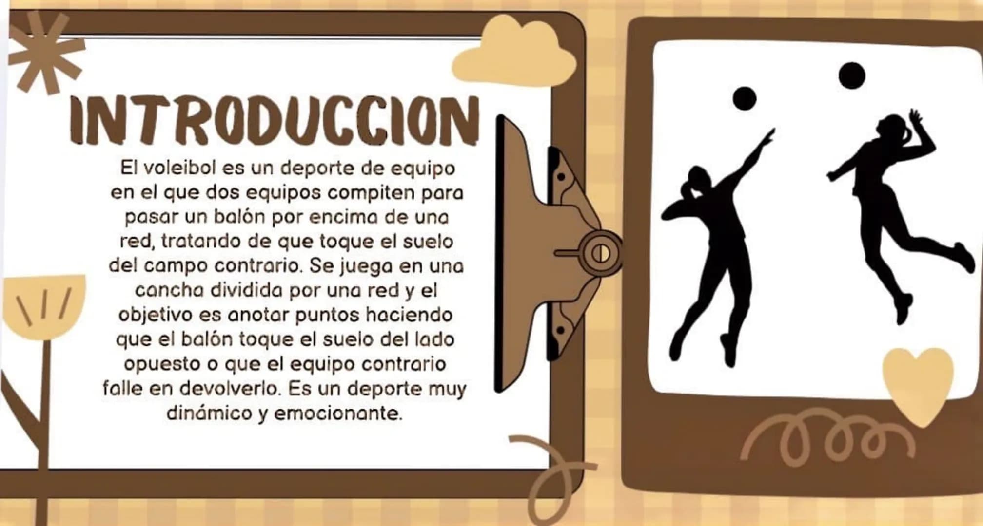 لو
VOLEIBOL
7
pngtree TABLA
DE
CONTENI
K
DO..
*
\1/
⚫ INTRODUCCIÓN
⚫ OBJETIVOS
DESARROLLO DEL
TRABAJO
CONCLUSIONES
REFERENCIAS
m \//
INTRODU