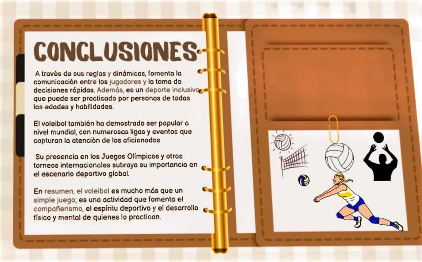 لو
VOLEIBOL
7
pngtree TABLA
DE
CONTENI
K
DO..
*
\1/
⚫ INTRODUCCIÓN
⚫ OBJETIVOS
DESARROLLO DEL
TRABAJO
CONCLUSIONES
REFERENCIAS
m \//
INTRODU