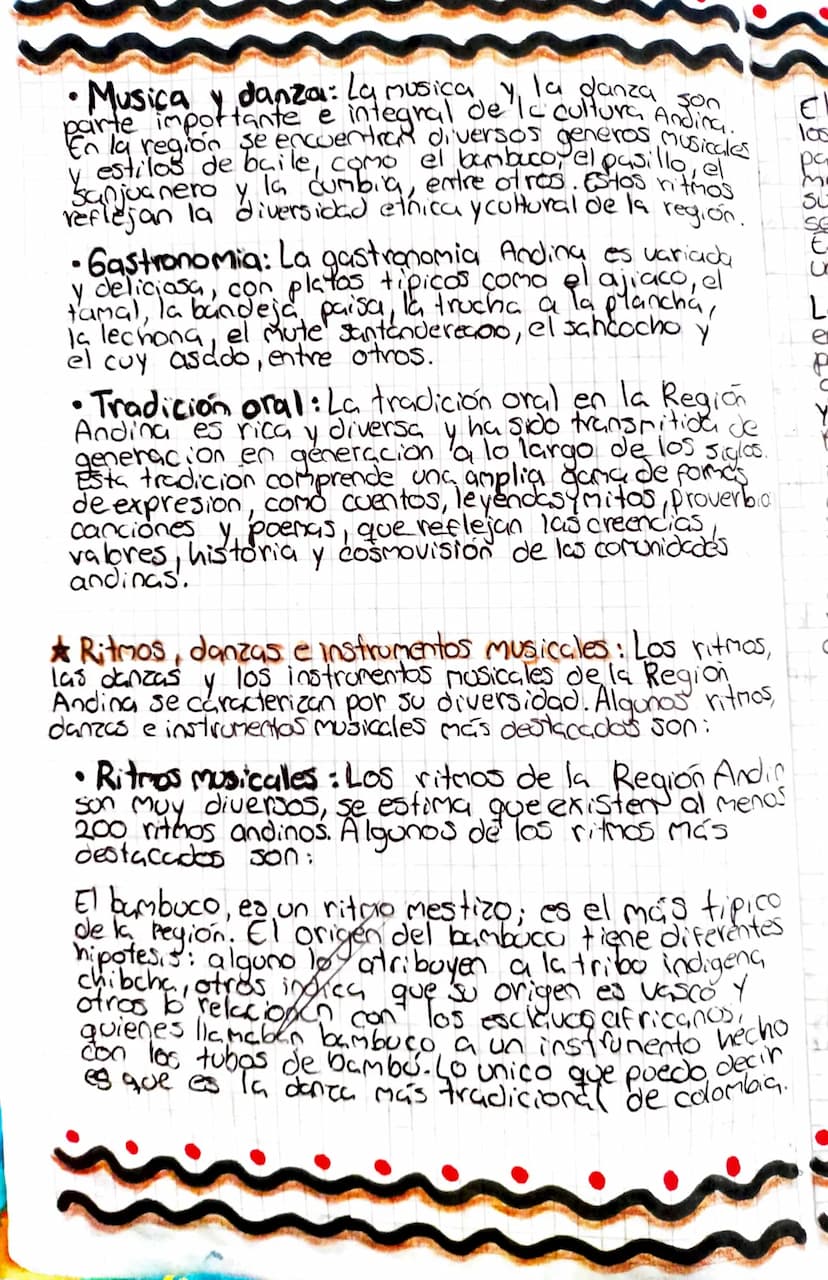 REGIÓN
ANDINA
* Tradiciones de la Región Andina: Esta region
del pais caracteriza por su vibrante,
colorido, folklore que se ha mantenido du