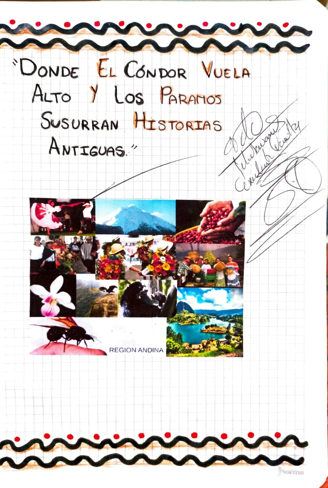 REGIÓN
ANDINA
* Tradiciones de la Región Andina: Esta region
del pais caracteriza por su vibrante,
colorido, folklore que se ha mantenido du