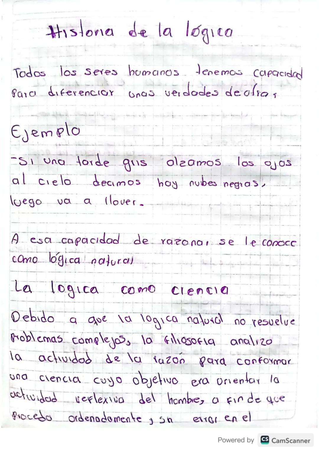 Historia de la lógica
Todos los seres humanos tenemos capacidad
Para diferenciar
Ejemplo
unas ver
veidades de ofras
Una forde
-Si una forde 