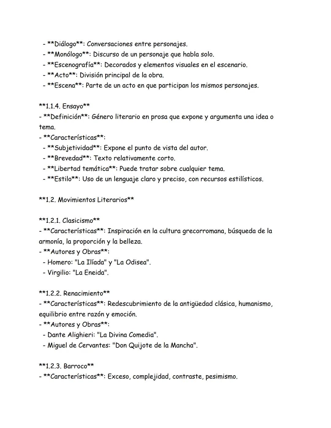 ## Apuntes de Español y Lenguaje 9no Grado
#### Tema 1: Literatura
**1.1. Géneros Literarios**
**1.1.1. Narrativa**
**Definición**: Género l