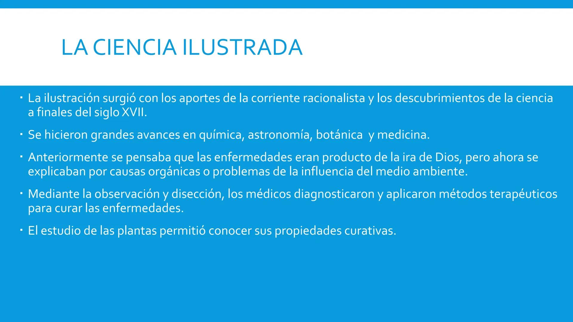 LA ILUSTRACIÓN
EUROPA DEL SIGLO XVIII EDUCACIÓN ILUSTRADA
El movimiento ilustrado impulsó los conocimientos científicos y racionales a travé