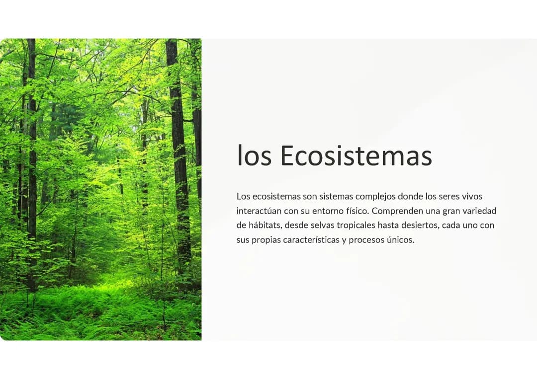 Ecosistemas: 
