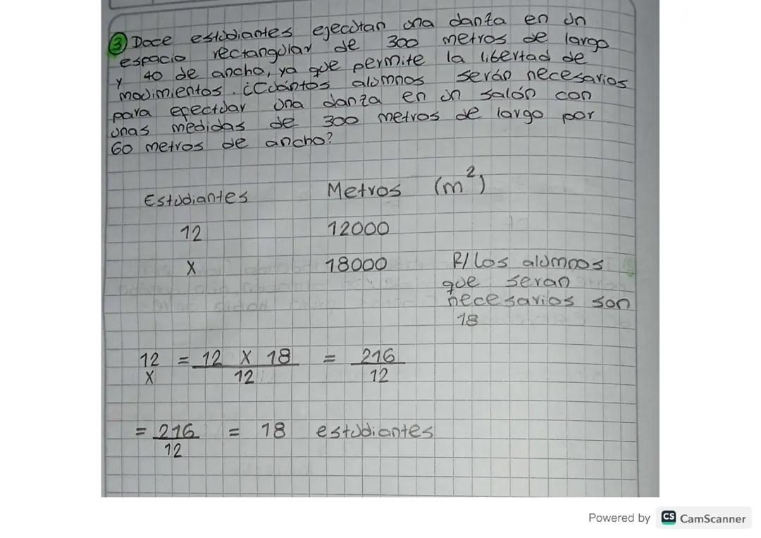 Ejercicio de matemáticas 