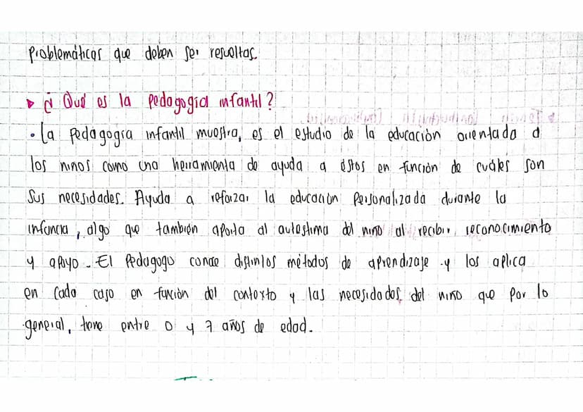 ¿Qué es la Pedagogia?
• Es la ciencia encargada del estudio de la educación como fenómeno
Social. Se divide en "Paidos" (niño) 4 "gugia" (co