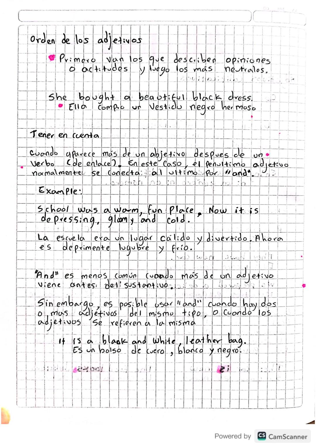 Adjectives
Adjetivos Calificativos
Caracteristicas fisicas o de Personalidad.
Absolutos
Superlativos
Describen algo for Indican que algo tie