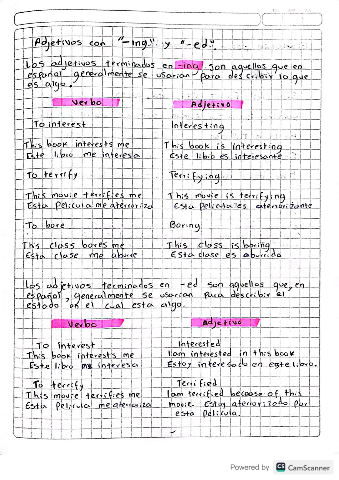 Adjectives
Adjetivos Calificativos
Caracteristicas fisicas o de Personalidad.
Absolutos
Superlativos
Describen algo for Indican que algo tie