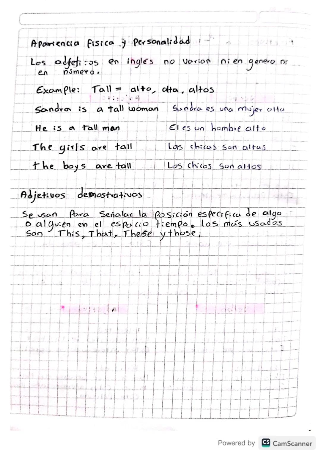 Adjectives
Adjetivos Calificativos
Caracteristicas fisicas o de Personalidad.
Absolutos
Superlativos
Describen algo for Indican que algo tie