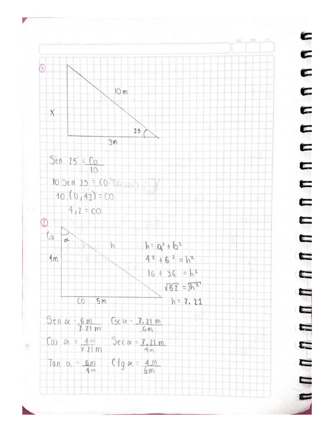 01-05-24
Razones trigonometricas en el triangulo
Tectangulo
Son herramientas matematicas fundamentales que permiten relacionar
los angulos d