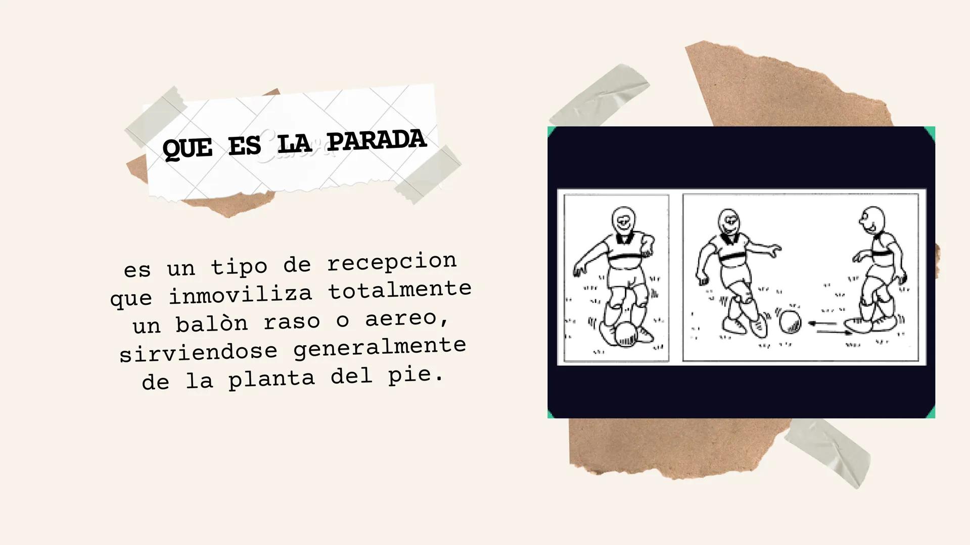 parada y recepción
del microfutbol # QUE ES LA
RECEPCION

Es una acción muy utilizada
durante un partido, con el
objetivo de recibir el
baló