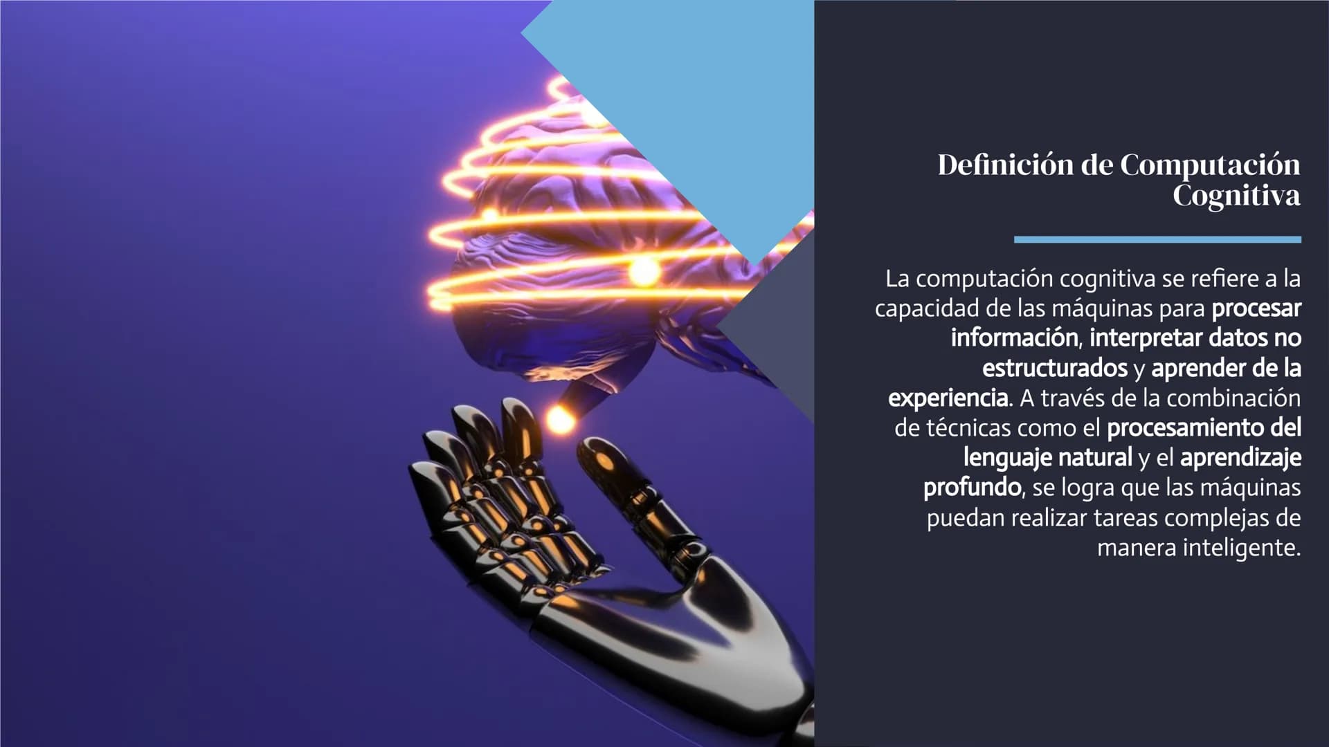 La Revolución de la
Computación
Cognitiva: Explorando
los Avances
en
Inteligencia Artificial Introducción
La computación cognitiva es una ra