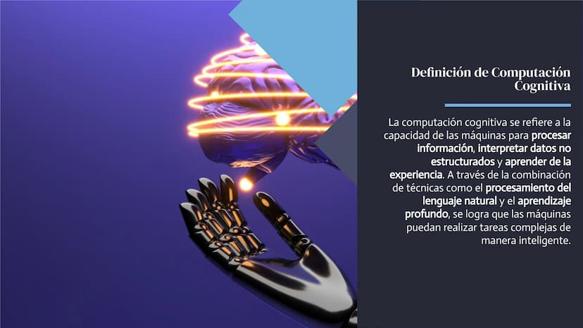 La Revolución de la
Computación
Cognitiva: Explorando
los Avances
en
Inteligencia Artificial Introducción
La computación cognitiva es una ra