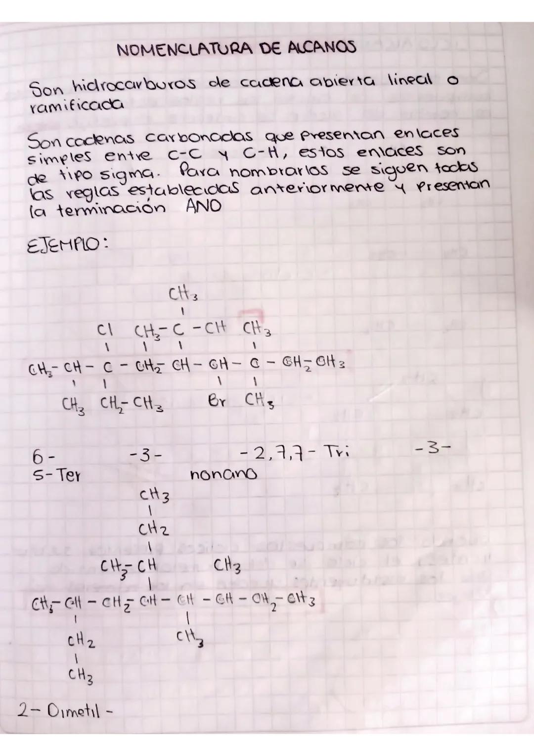 Nomenclatura de Alcanos: Guía Completa