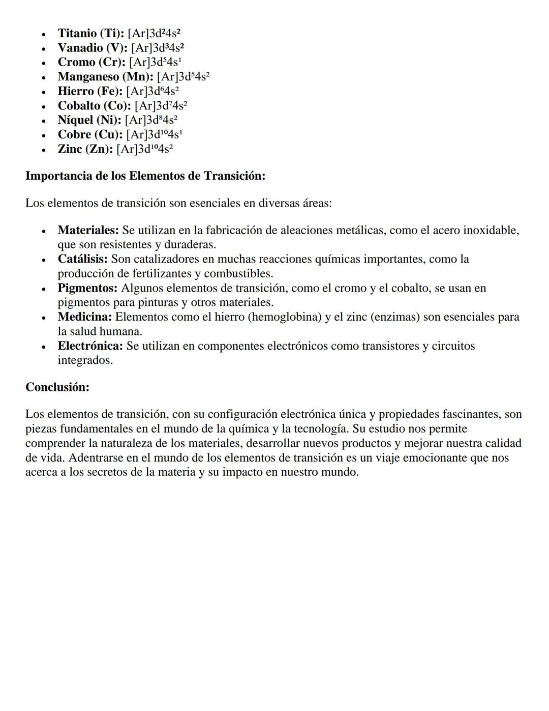# Elementos de Transición: Un Baile de
# Electrones en el Interior de los Átomos

En el cautivante universo de la química, donde los átomos 