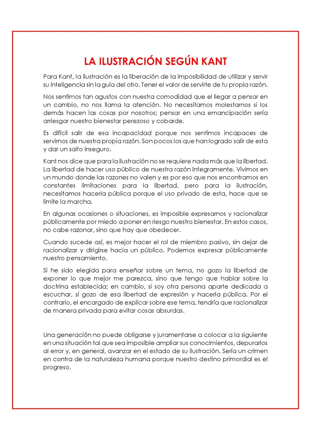 La Filosofía de la Ilustración según Kant