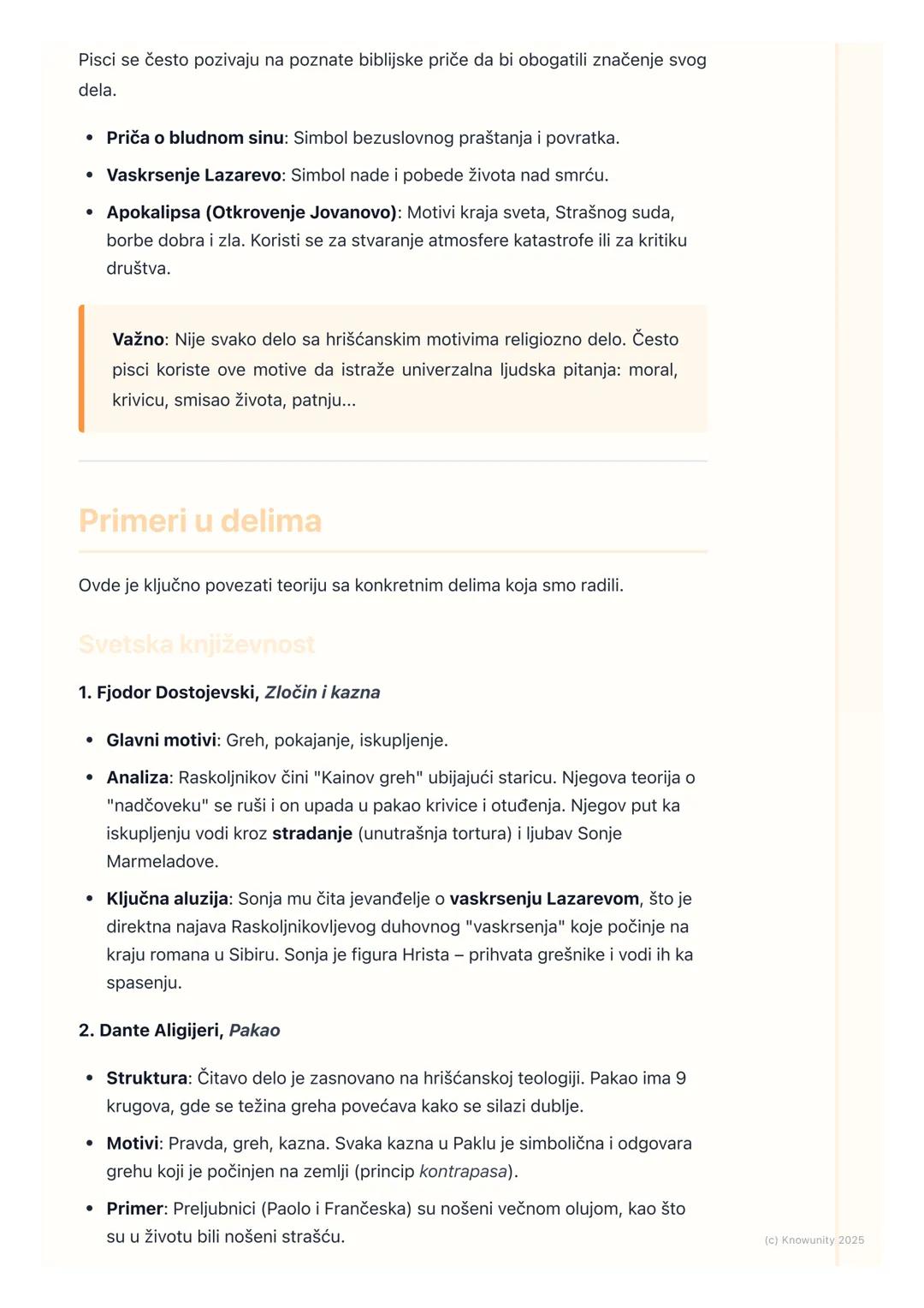 # Hrišćanski motivi u
književnosti

Uvod u hrišćanske motive u književnosti

Hrišćanstvo je imalo ogroman uticaj na evropsku kulturu, pa sam