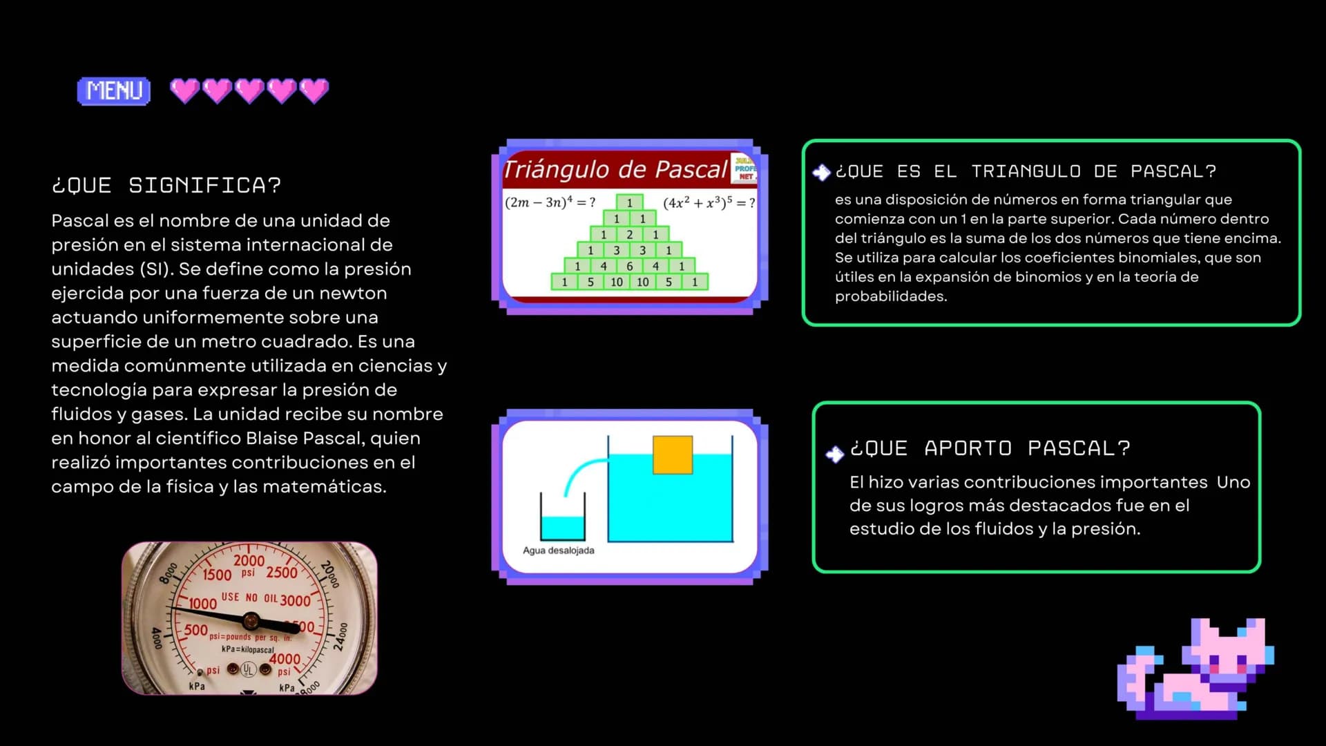 PLAYER 1
HIGHSCORE 2500
PRINCIPIO DE
PASCAL
START MENU SIGNIN
PLAYER 2 MENU <-01
07
12
BIOGRAFIA
BLAISE PASCAL FUE UN DESTACADO MATEMÁTICO,
