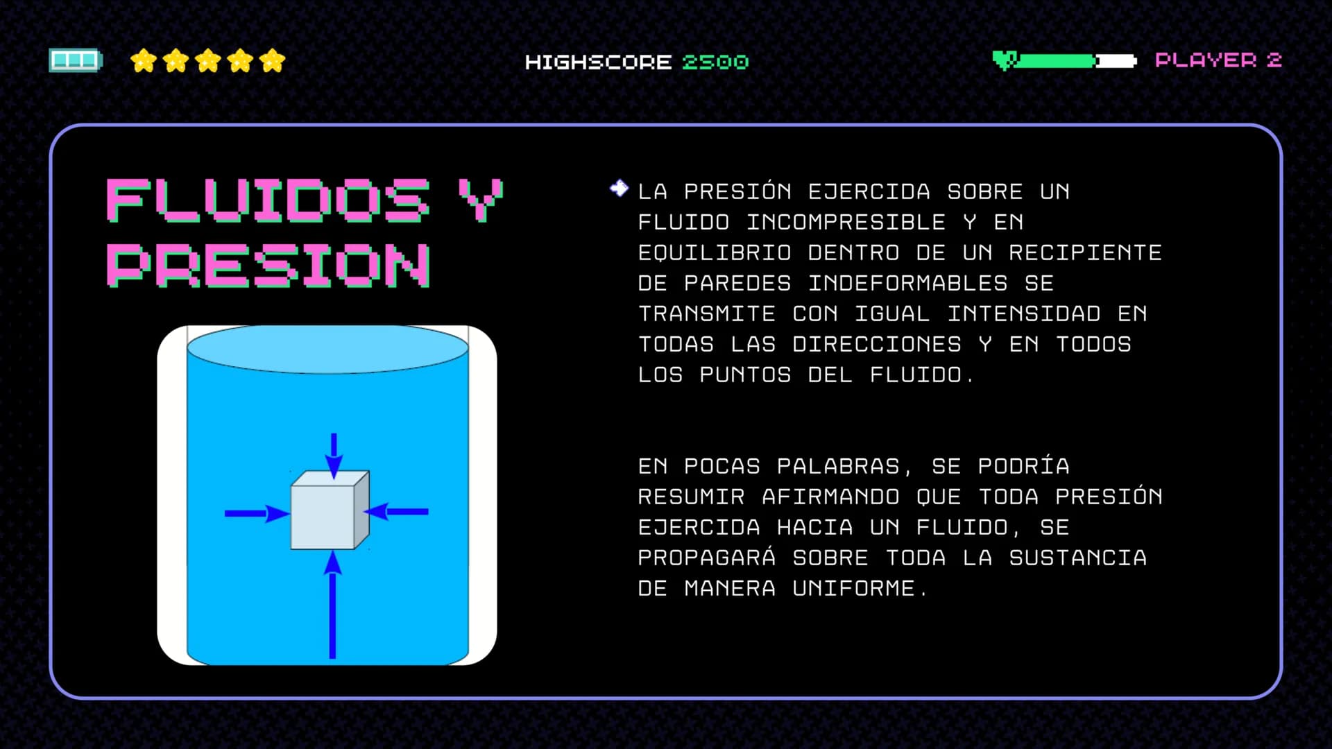 PLAYER 1
HIGHSCORE 2500
PRINCIPIO DE
PASCAL
START MENU SIGNIN
PLAYER 2 MENU <-01
07
12
BIOGRAFIA
BLAISE PASCAL FUE UN DESTACADO MATEMÁTICO,
