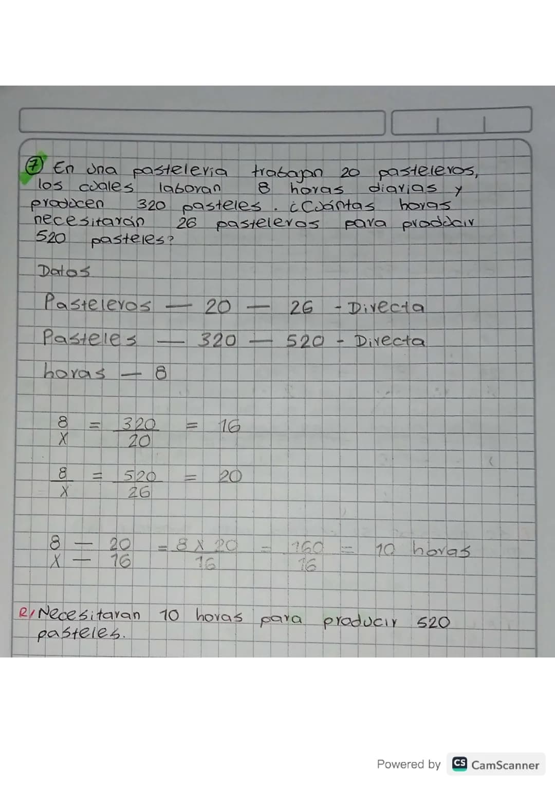 Ejercicio de matemáticas 