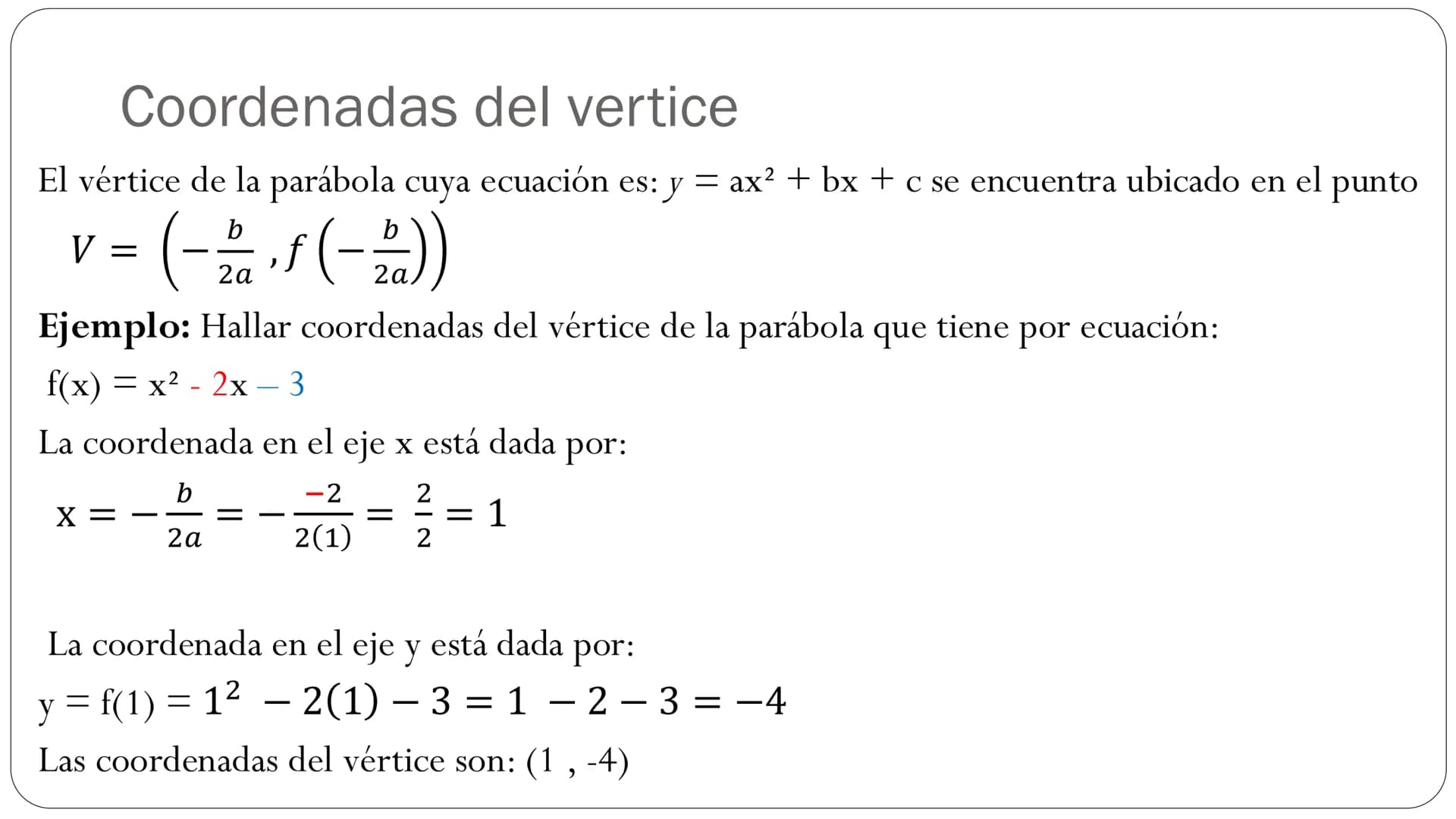 FUNCIÓN CUADRÁTICA Función cuadrática
Una función de la forma f(x) = ax² + bx + c, donde a, b, c ER ya #0,
recibe el nombre de función cuadr