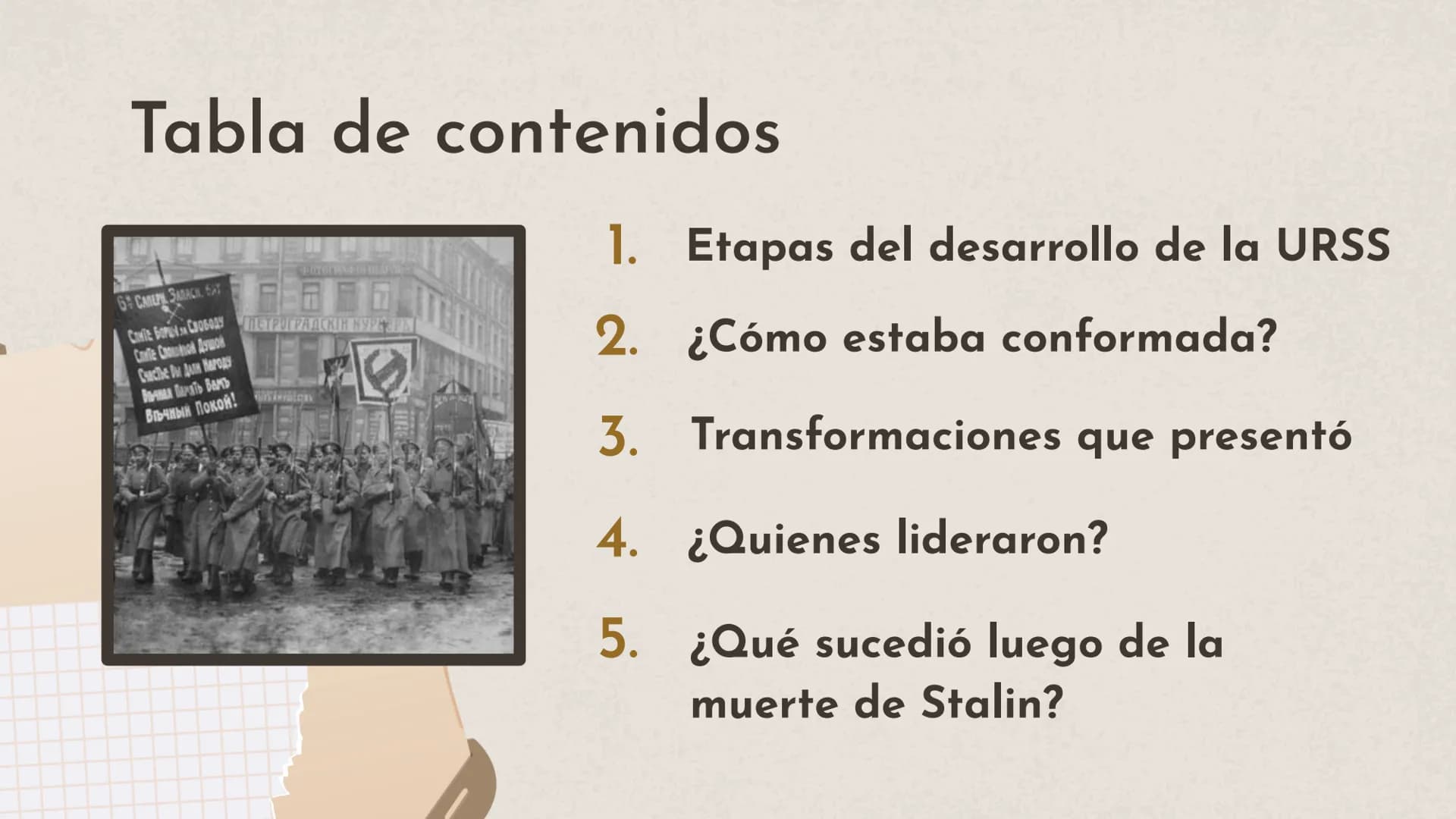 ☆
2
Desarrollo de la Unión
de Repúblicas
Socialistas Soviéticas Tabla de contenidos
6 CANEPH SARACH 587
CONTE BOP CR0609 METPOT PRACKIH HYPE