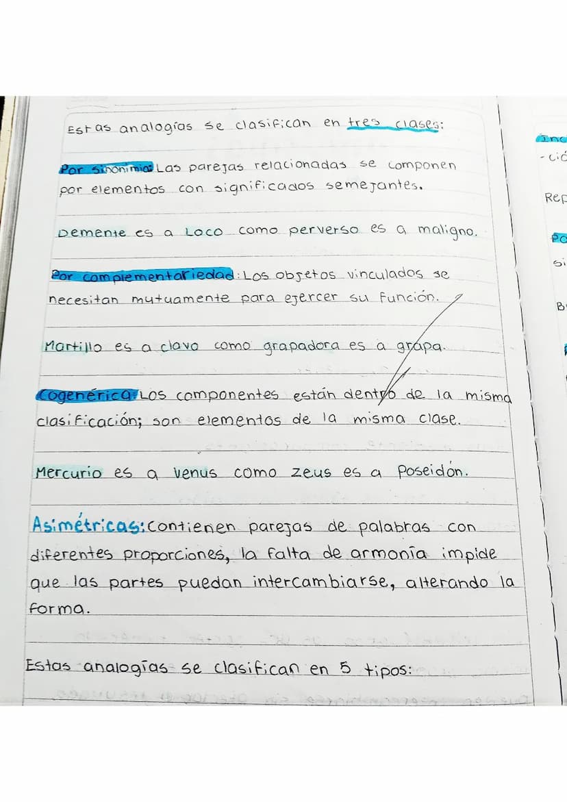 20
Mar
24
analogías
9
[Scribe]
-Conceptos
- Clases
de analogias
Simétricas Clasificación
Asimétricas *
Son composiciones construidas con dos