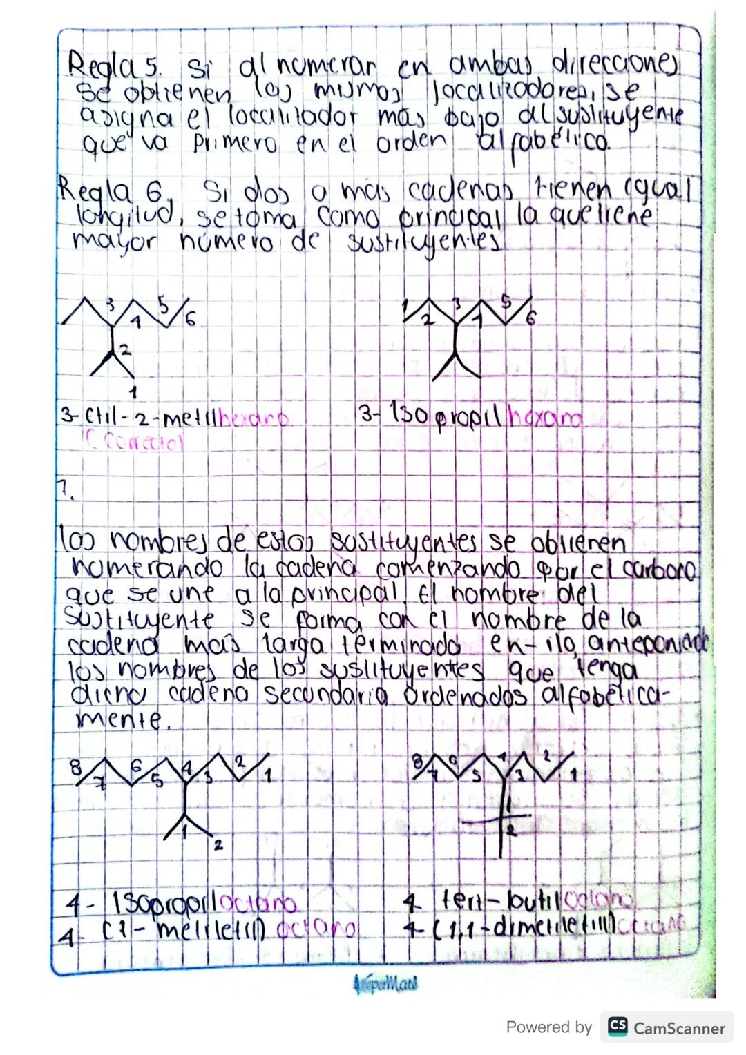 T
сна CH
CH3
CH
T
all
Ch
2-metilcenta no!
CH2-CH3
CH₂ =CH-CH₂
+
CH2
сна
3-metil hexano
4
C
-
Regla 2 Toy Sustituyentes se nombran cambiando
