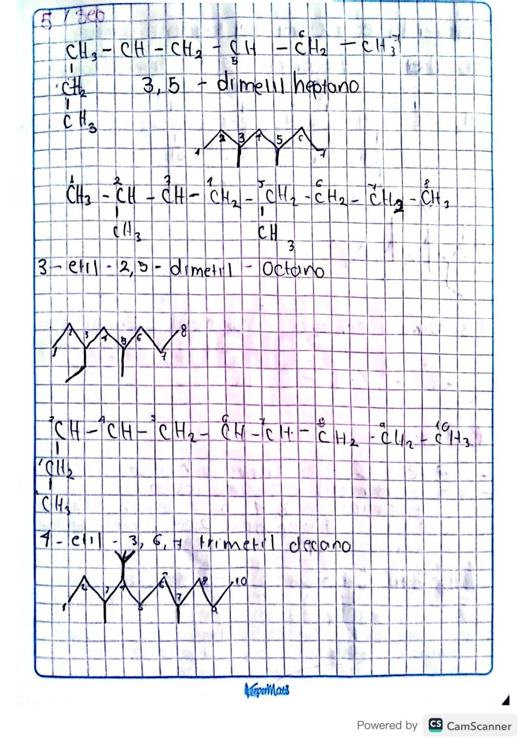 T
сна CH
CH3
CH
T
all
Ch
2-metilcenta no!
CH2-CH3
CH₂ =CH-CH₂
+
CH2
сна
3-metil hexano
4
C
-
Regla 2 Toy Sustituyentes se nombran cambiando
