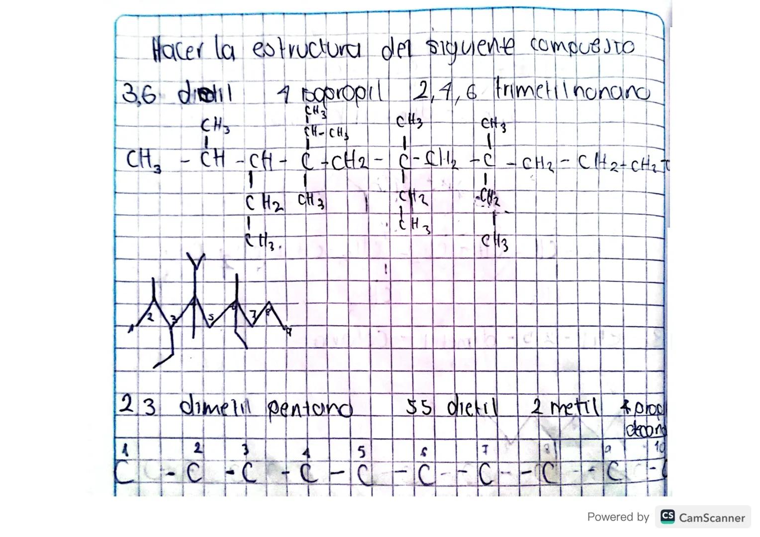 T
сна CH
CH3
CH
T
all
Ch
2-metilcenta no!
CH2-CH3
CH₂ =CH-CH₂
+
CH2
сна
3-metil hexano
4
C
-
Regla 2 Toy Sustituyentes se nombran cambiando
