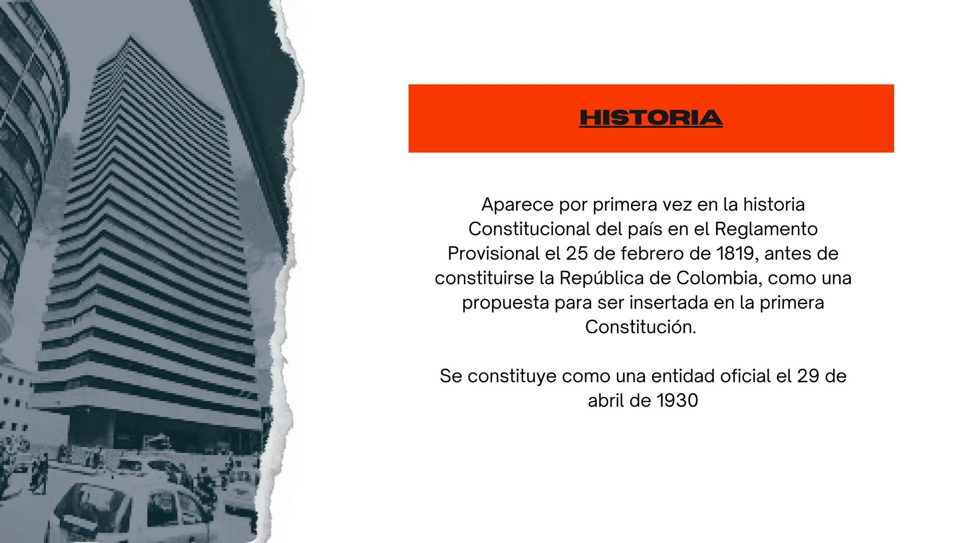 # PROCURADURÍA
## GENERAL # HISTORIA

Aparece por primera vez en la historia
Constitucional del país en el Reglamento
Provisional el 25 de f