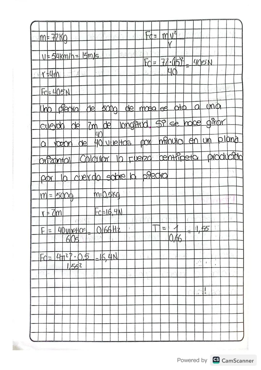 Tema: Fuerza centripeta y Fuerza centrifuga
Objetivo: Comprender conceptos de Fuerza centrifuga
Y resolver ejercicios
1
Fuerza centrifuga
La