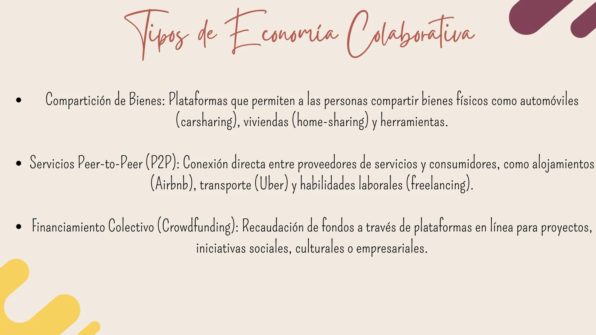 # Economia

Colaborativa # ¿Qué es la Economía Colaborativa

La economía colaborativa, también conocida como economía del
compartir, se basa