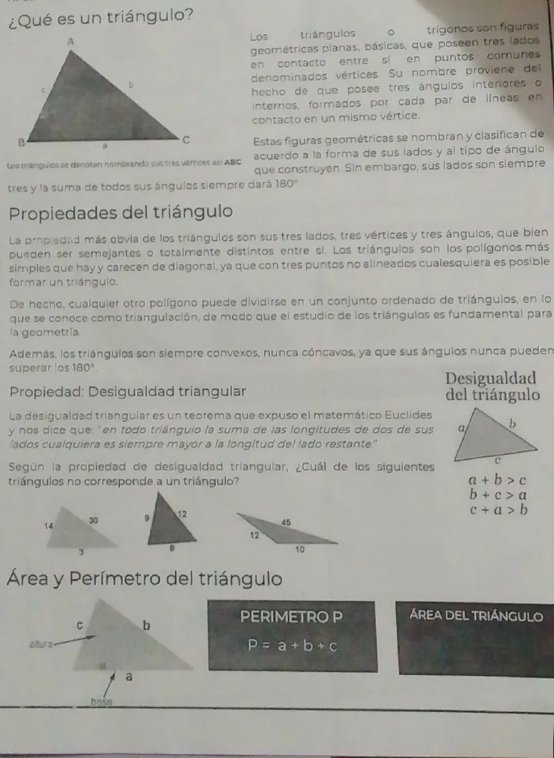 Clasificación de los triángulos 