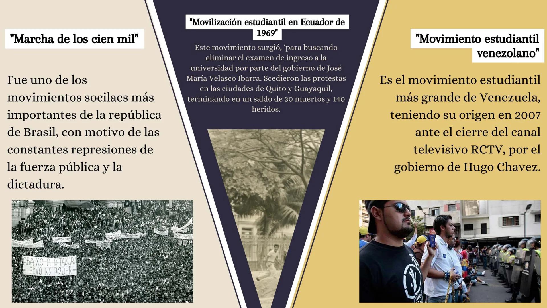 ¿QUÉ ES UN
MOVIENTO
ESTUDIANTIL?
Un movimiento estudiantil es aquel
donde estudiantes se organizan para
luchar por un objetivo común. Donde
