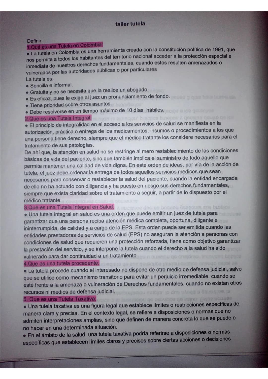Que es una tutela 
